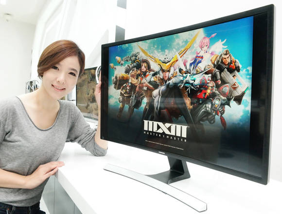 게임에 최적화된 삼성 커브드 모니터 SE590C. (사진제공=삼성전자)