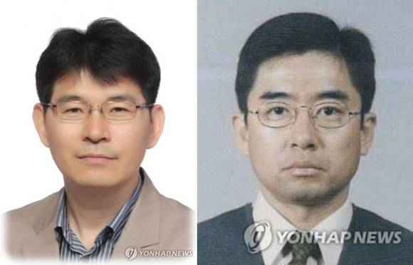 삼성전자 심상필 전무와 김학래 전무. (사진=연합뉴스)