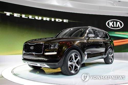 기아차의 프리미엄 대형 SUV 콘셉트카 ‘텔루라이드’. (사진=연합뉴스)