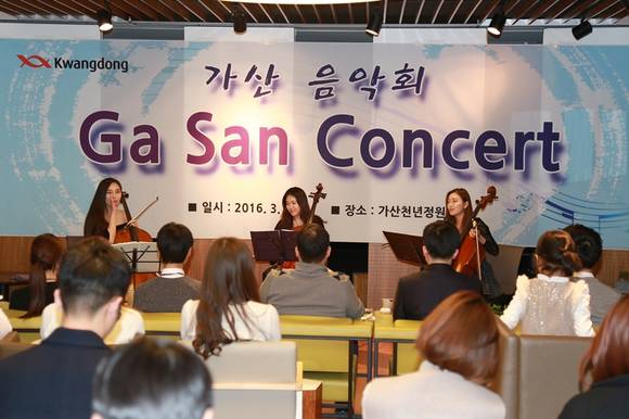 광동제약 가산천년정원 전시 및 공연 관련 이미지. (사진=광동제약)