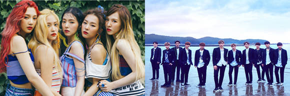 2017 BOF 3차 라인업 아이돌 그룹 사진. (사진제공=부산관광공사)