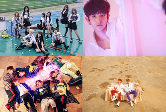 부산관광공사가 '2017 부산원아시아페스티벌(BOF)'의 폐막공연 티켓오픈을 앞두고 폐막공연의 출연 라인업을 확정했다고 19일 밝혔다. 왼쪽 상단부터 시계방향으로 다이아, 사무엘, 온앤오프, MXM이다. (사진제공=부산관광공사)