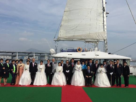 지난해 열린 장애인 합동결혼식 사진. (사진제공=부산시)