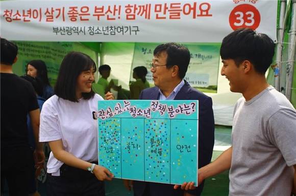 청소년참여기구 연합활동. (사진제공=부산시)