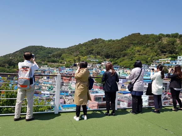 도쿄 여행사 관계자 초청 부산 팸투어 모습. (사진=부산관광공사)