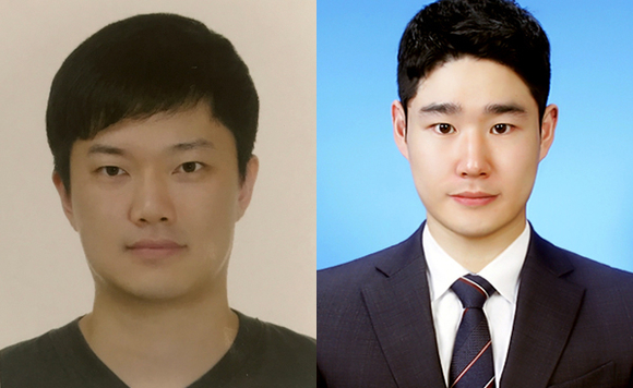 경남대학교 출신 안철희 동문(경영학부 07학번)과 김현근 동문(경영학부 09학번). (사진제공=경남대)