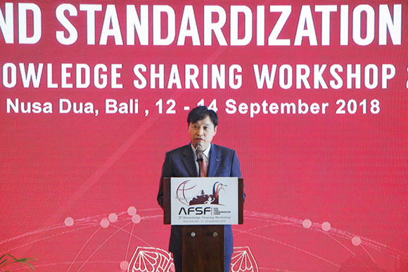 한국예탁결제원 이병래 사장이 축사를 하고 있다. (사진제공=예탁결제원)