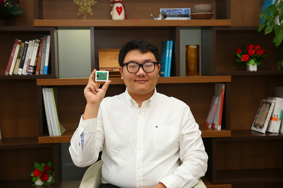 스마트 기저귀 센서를 개발한 와이즈유 이승현 학생. (사진제공=와이즈유)