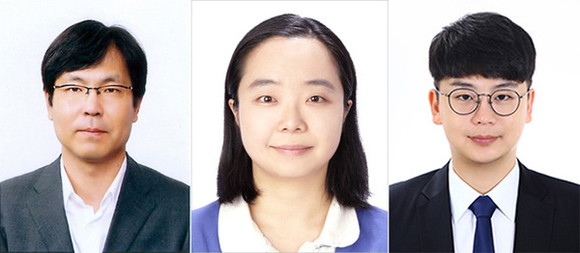 식물 생장 노화 결정 스위치 유전자 발견한 (왼쪽부터)김경태 동아대 분자유전공학과 교수, 전상은 박사, 황지영 박사. (사진제공=동아대)
